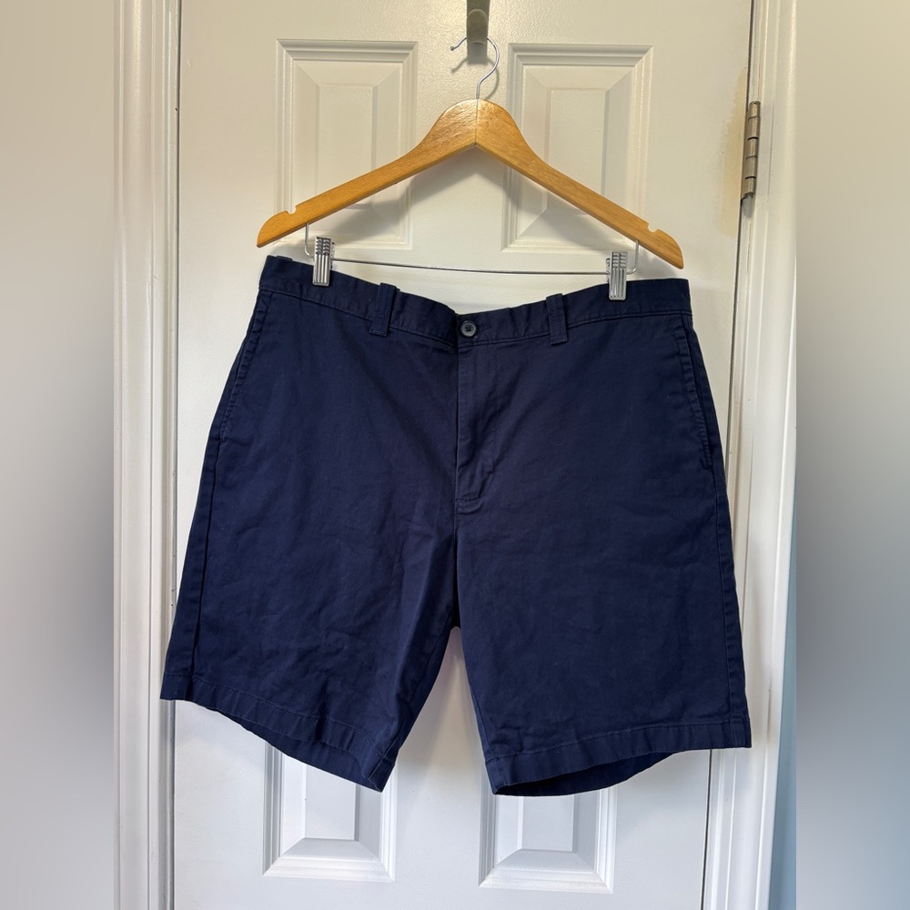 J.Crew Factory Navy Blue Chino Shorts Size 38 with‎ 9 inch Inseam